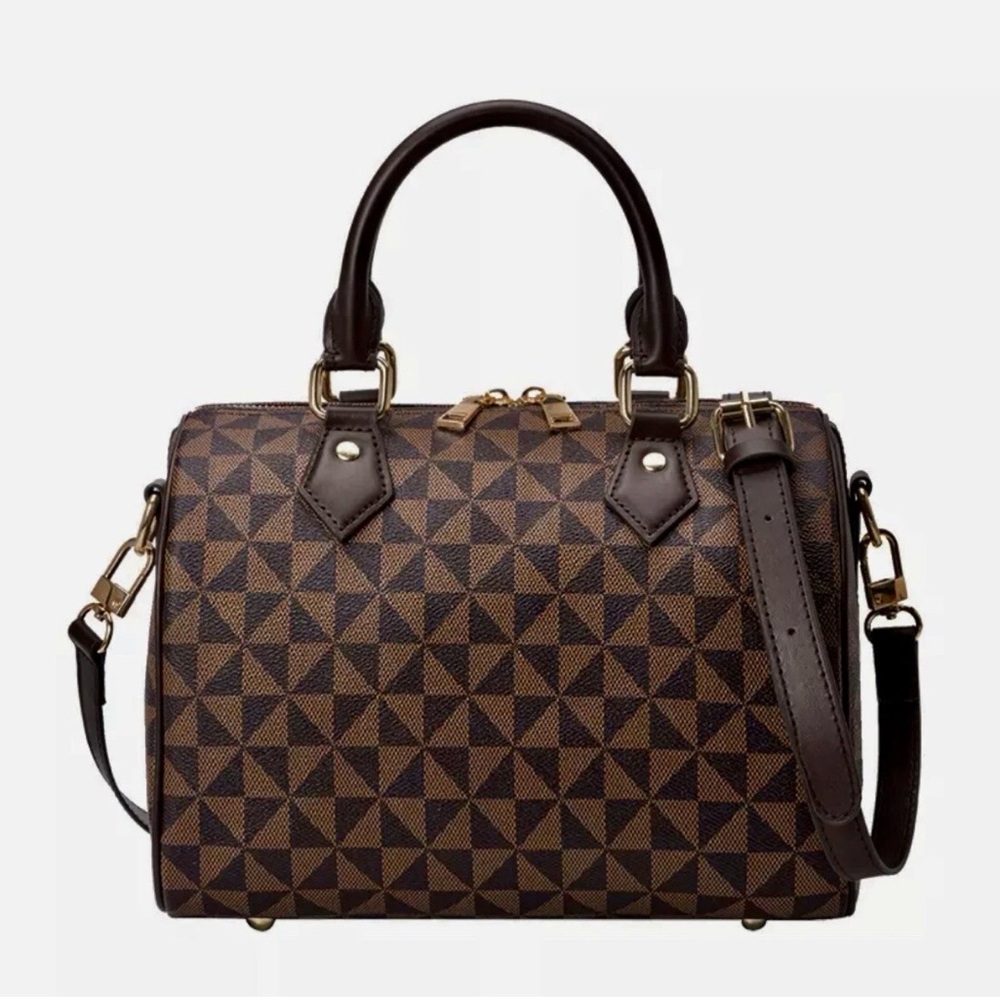 Checkered Women Bags Handbags Shoulder With Dust Bag